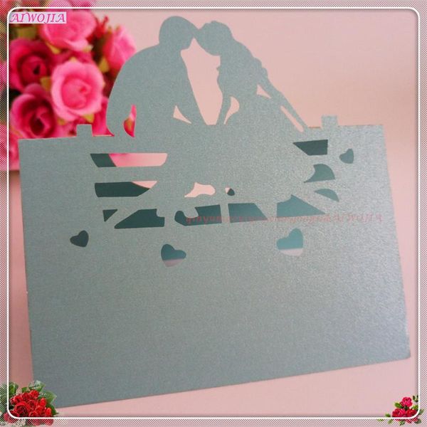 

greeting cards seat card laser cut 100pcs place wedding name event seats decoration supplies 5zsh088
