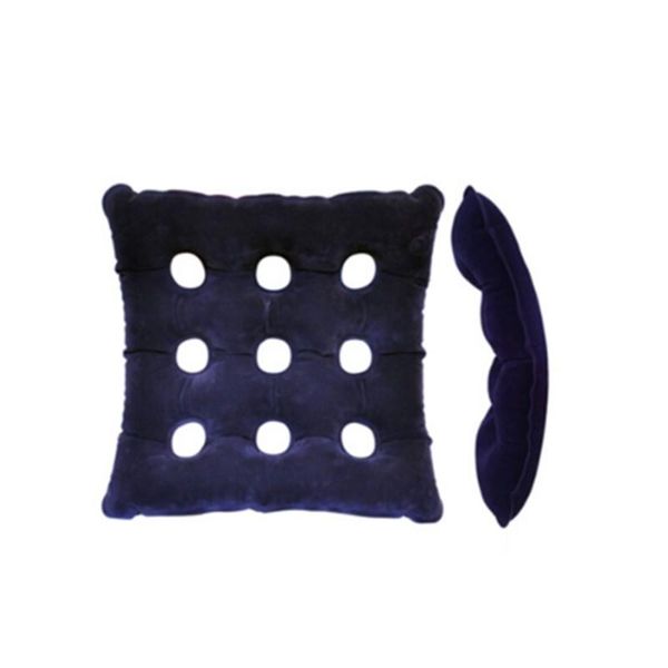 

pcs/lot 2colors seat inflatable cushion round single hole square nine breathable effective prevention decubitus outdoor gadgets