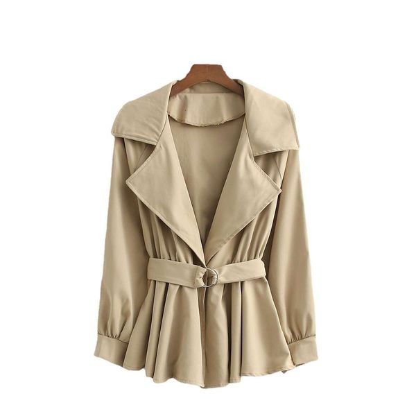

coat women's year's autumn style coat with thin waist and short fashionable temperament wear, Black;brown