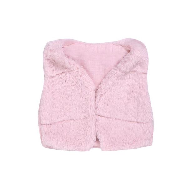 

born baby kids girls winter warm solid faux fur thick coat outwear waistcoat, Camo