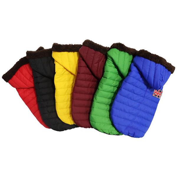 

british style puppy medium dog hooded coat for small dogs winter warm pet clothes chihuahua yorkies hoodies mascotas clothing apparel