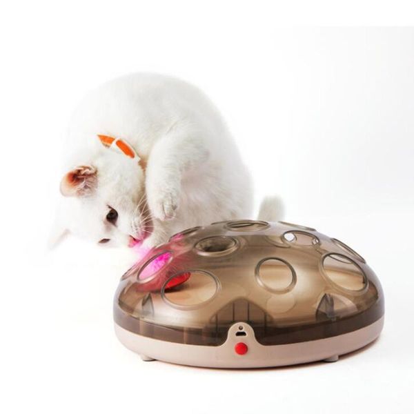 

magnetic interactive pet cat toys automatic rotating play teaser plate mice catch toy electric playing exercise