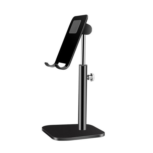

cell phone mounts & holders stable base desk mobile stand home durable aluminum alloy office standing adjustable height gifts for table