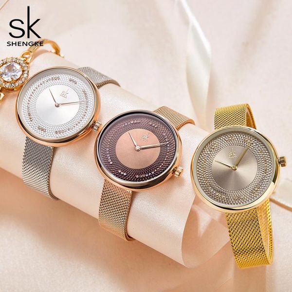 

wristwatches drop women waterproof rose gold steel strap wrist watches brand bracelet clocks relogio feminino, Slivery;brown