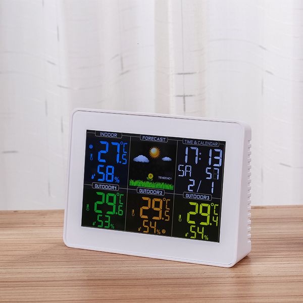

weather forecast multifunctional weather electronic alarm clock domtic indoor outdoor temperature and humidity barometric