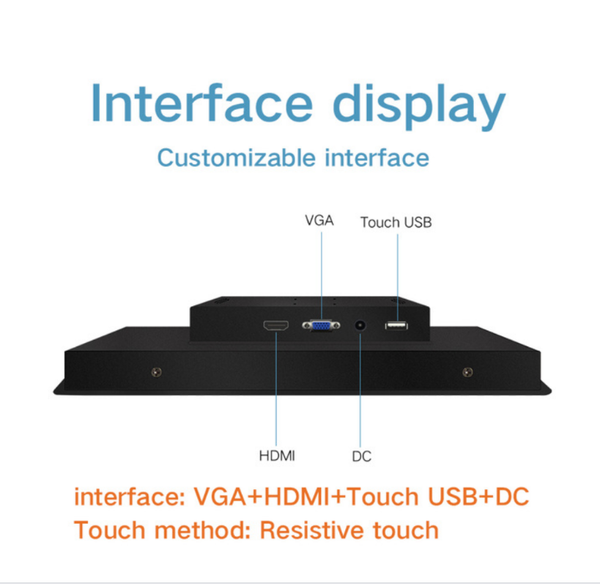 

nits ip65 waterproof industrial 22 inch embedded capacitive touch screen monitor monitors