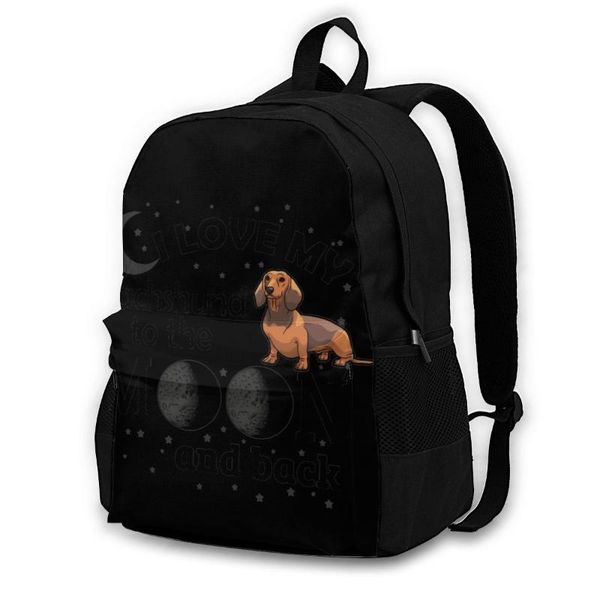 

backpack dachshund backpacks lightweight stylish polyester cycling girl bags