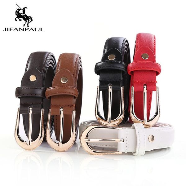 

belts a001 ladies belt pin buckle korean fashion casual for women white body jeans luxury simplicity, Black;brown