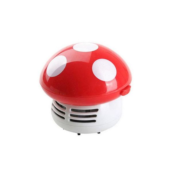 

vacuum cleaner mini mashroom tablehandy hand desk table dust (red)
