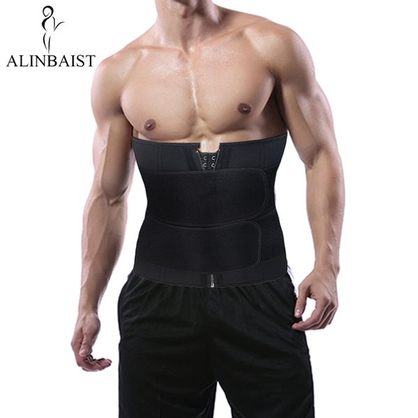 

men workout waist trainer corset sauna belt waist weight loss body shaper fajas shapewear neoprene fitness waist trainer for men