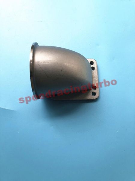 

manifold & parts 3.5" vband 90 degree cast turbo elbow adapter flange for t3 t4 turbocharger 304