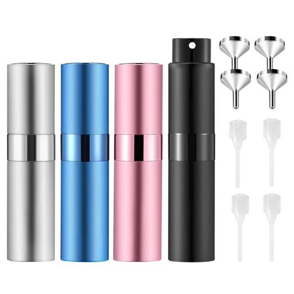 

set 8ml rotary perfume sub bottle delicate compact spray storage bottles & jars