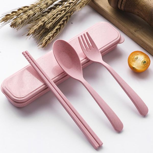 

dinnerware sets portable travel tableware set environmental with box kitchen fork spoon dinner