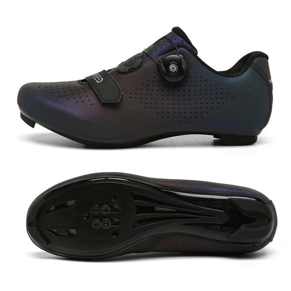 

professional athletic bicycle shoes mtb cycling men road bike breathable sapatilha ciclismo sneakers footwear, Black