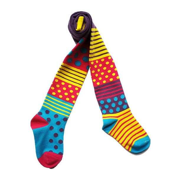 

footies baby girl tights spring autumn kintted printed children pantyhose stockings girls knee high flower kids cotton, Blue