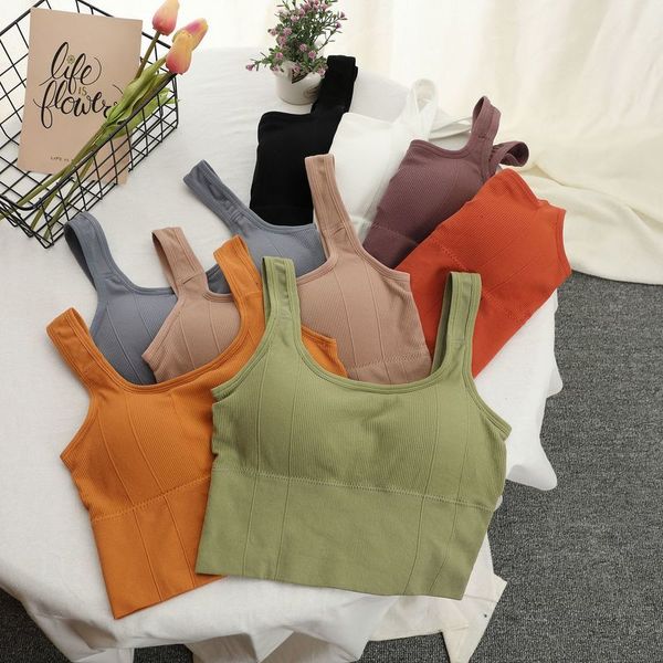 

simple girl's elastic thread solid color plug-in for women's smart vest, Black;white