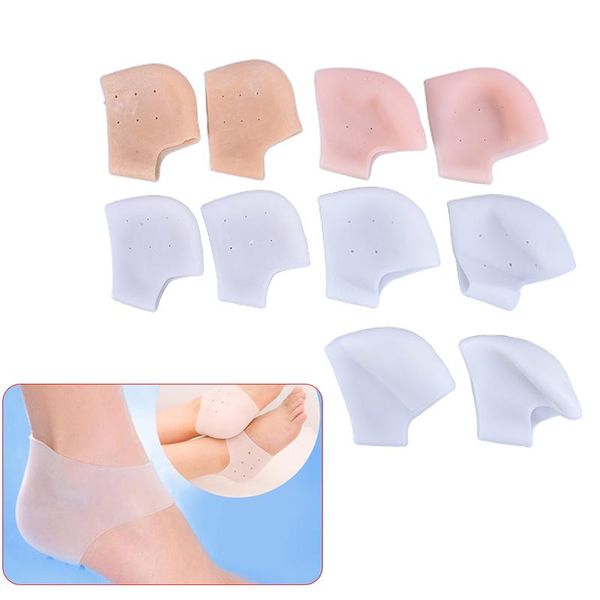 

1pair heel protector protective sleeve spur pad for relief pain spats set ankle support, Blue;black