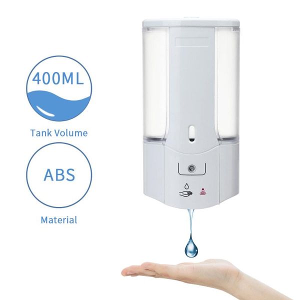 

400ml automatic soap dispenser contactless foaming hand cleaner wall mounted for bathroom kitchen liquid
