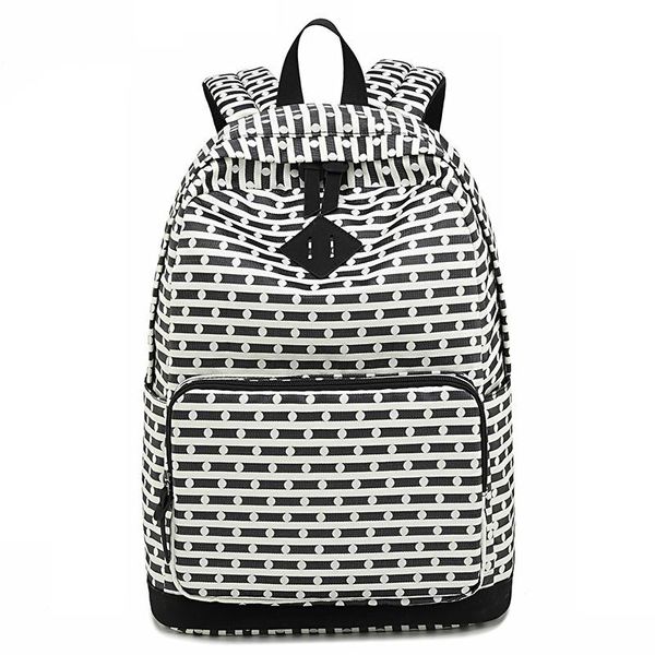 

backpack retro casual wave point stripe fresh