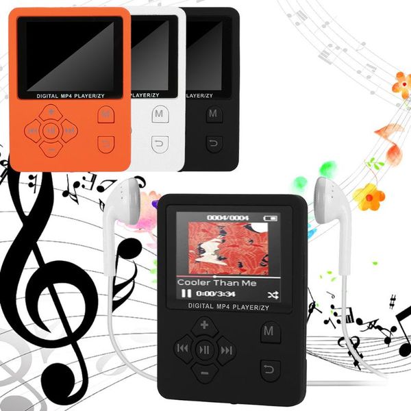 

portable mp3 mp4 music player 1.8inch color screen fm radio recorder video movie features usb & players