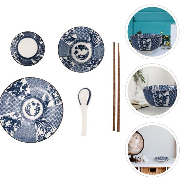 

storage bottles & jars 1 set of household tableware japanese style ceramic bowl dish plate