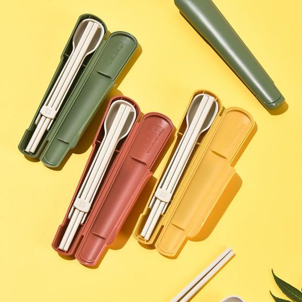 

dinnerware sets portable tableware bag cutlery dinner set travel packaging storage box picnic fork spoon with