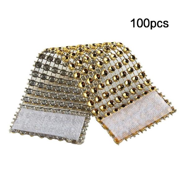 

napkin rings 100pcs bling diamond rhinestone mesh wrap ring chair band wedding banquet supplies elegant decoration