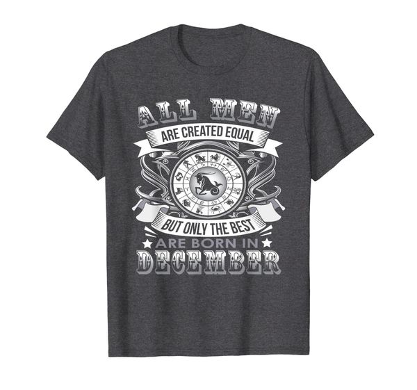 

capricorn zodiac birthday shirt for those born in december, White;black