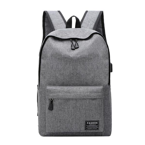 

backpack men business lapcasual canvas student school bags for teenage outdoor travel with usb mochila hombre