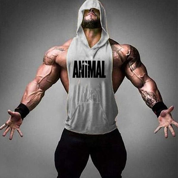 

animal brand clothing bodybuilding fitness men gym tank workout the gorilla wear print vest stringer sportswear undershirt, White;black
