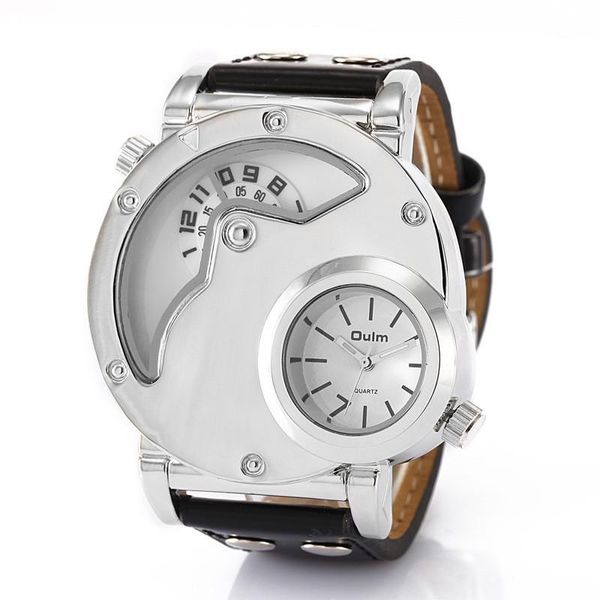 

wristwatches 2021 belt quartz watch men's cool, Slivery;brown