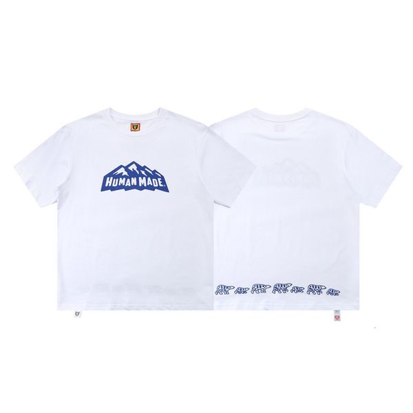 

men's t-shirts 2021ss mountain snow made human t-shirt of men's women skateboarding harajuku clothes, White;black
