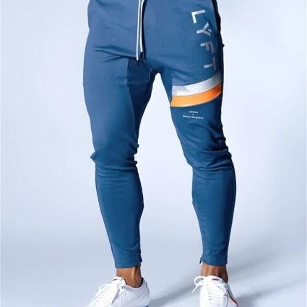 JOGGING Pantolon Erkekler Spor Sweatpants Pamuk Koşu Spor Salonu Joggers Trackpants Slim Fit Vücut Geliştirme Pantolon X0615