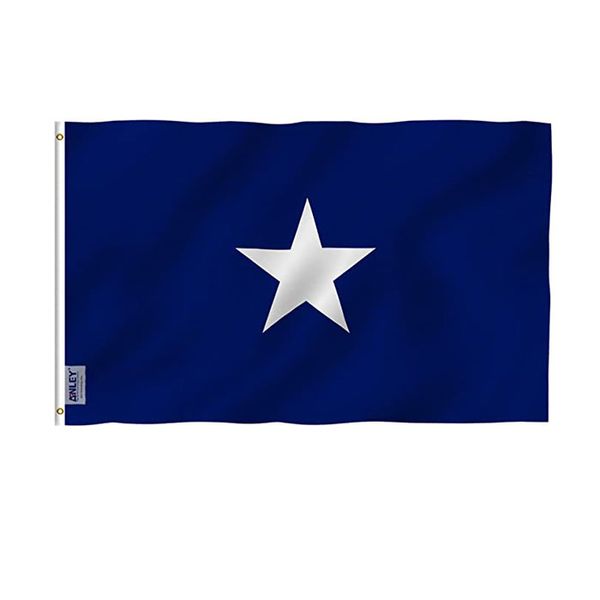 Bonnie Blue Flag Vivid Color UV устойчивый к устойчивому устойчивому отключению Открытый Двухместный сшитый Украшение Баннер 90x150см Спортивный Цифровой печати Оптом