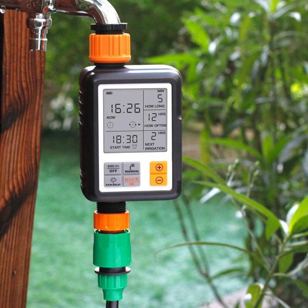 

watering equipments irrigation timer automatic programmable digital waterproof outdoorwater 3" large screen ip65 garden lawn system
