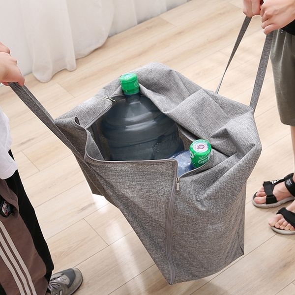 

hzv ja storage bags anese cotton hem large caacity ortable cotton waterroof clothes soft storage box packing quilt quilt bagmoving luggage