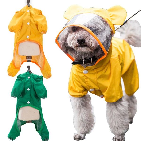 

dog apparel waterproof pet rain coat jacket cat reflective raincoat puppy costume clothes chihuahua clothing s-xxl