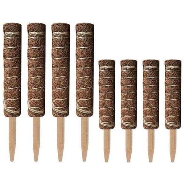 

other garden supplies 8pcs coir totem pole moss for plant support extension climbing plants