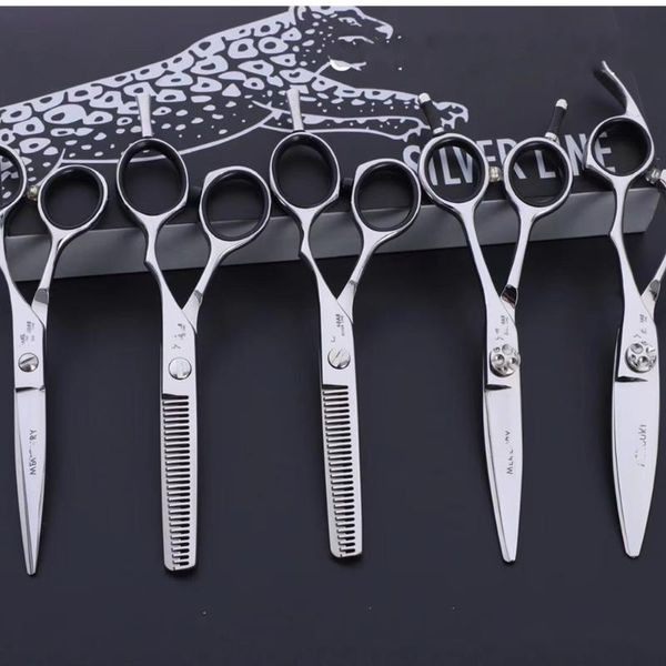 

hair scissors sharp blade professional barber hairdressing shears salon cutting scissor with razor set makas 6.0