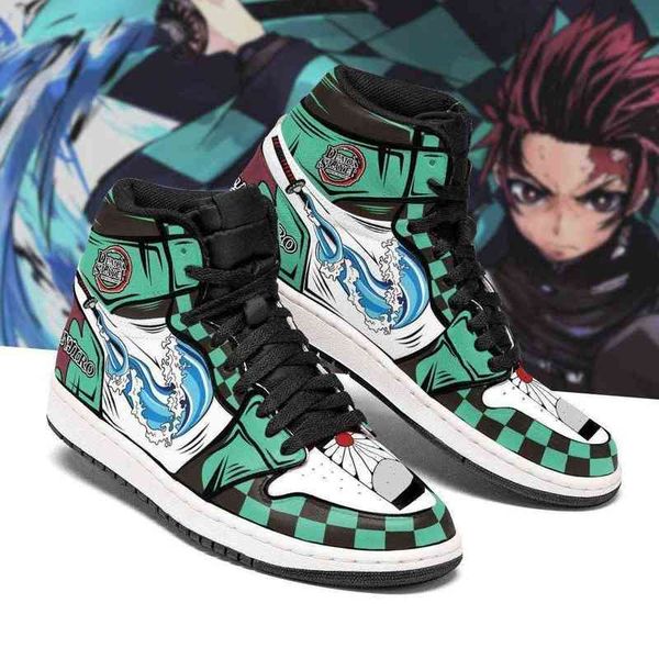 

tanjiro sneakers demon slayer anime custom sho, Black