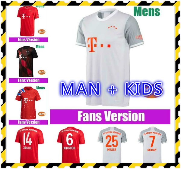

20 21 gnabry sane soccer jerseys davies kimmich humanrace player version lewandowski 2021 d. costa men kids football uniform finals, Black;yellow