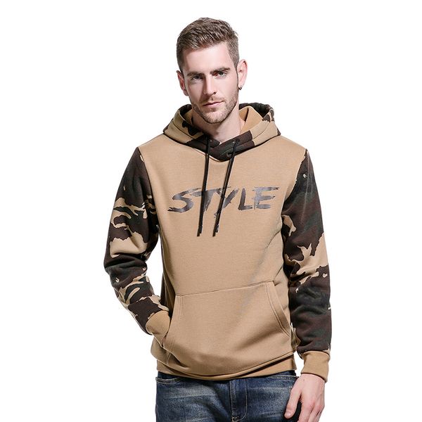 

men's hoodie o-neck long-sleeved casual loose thicken contrasting color [style] letter print pullover sweater coat home furnishing men&, Black