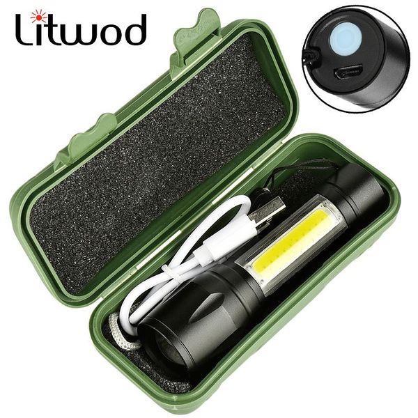 

waterproof camping bulbs resistant adjustable zoomable sport light built in battery xp-g q5 led torch aluminum flashlights torches