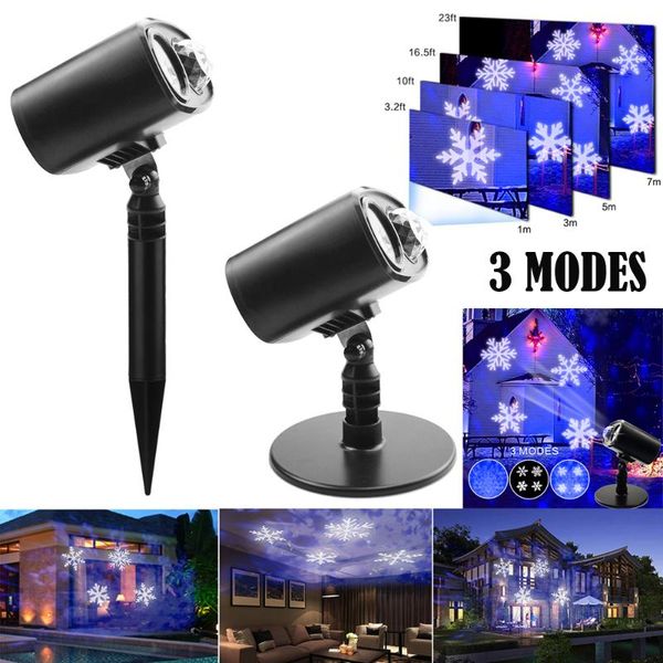 

effects 3modes christmas laser projector dj led stage light snowflake landscape party lights garden lamp outdoor lighting