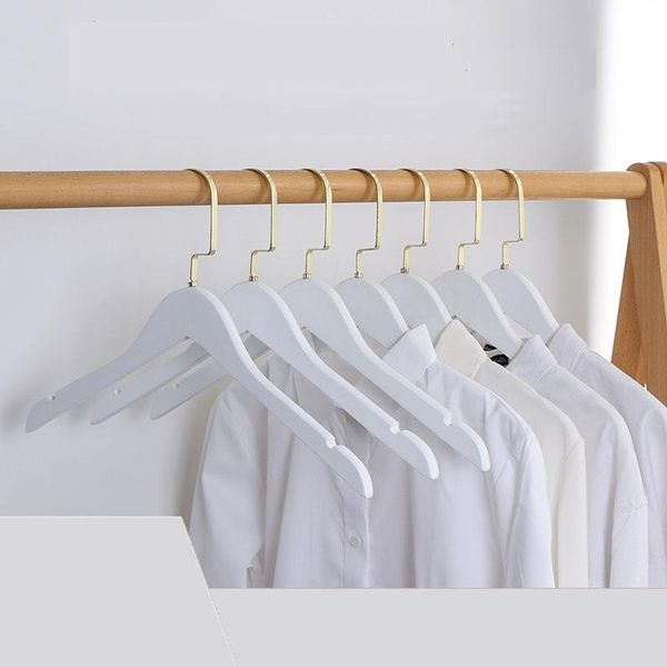 

hangers & racks sainwin 10pcs/lot 40cm solid wood hanger clothes store baby rack white wooden wedding dress hanger(50pcs can logo)