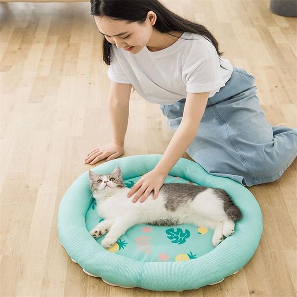 

cat mat four seasons thin summer cool nest breathable teddy kennel ice puppies dog pet supplies beds & furniture