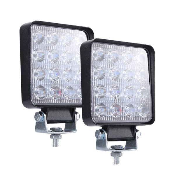 

working light 1pair marine boat square 90w 160w super bright car led spotlight off road suv rv atv 1600 lumens aluminum alloy truck waterpro