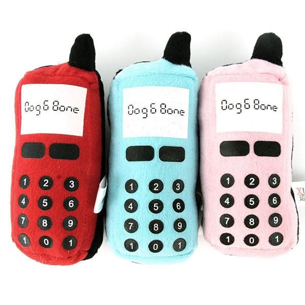 

dog toys & chews funny pet cat chew training phone shape play squeaky plush sound