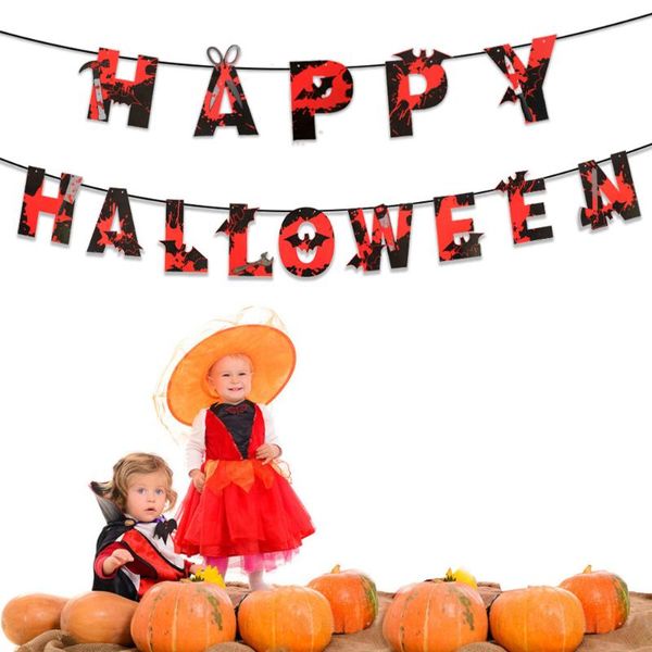 

party decoration 2021 halloween backdrop propsglitter red blood drop paper garland horror haunted house bloody banner