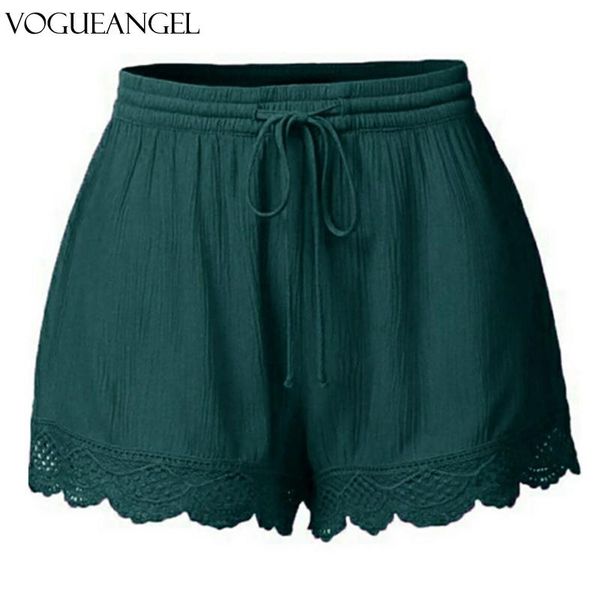 

women's shorts pants fashion women lace plus size rope 2021summer short sweet cute, White;black